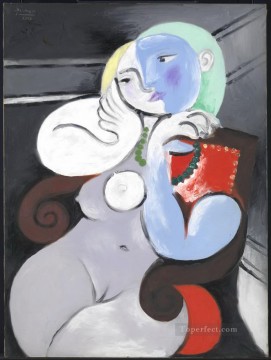 赤い肘掛け椅子に座る裸婦 キュビズム パブロ・ピカソ Oil Paintings
